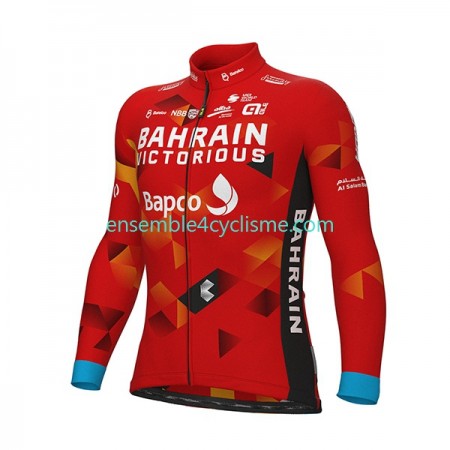 Maillot Cyclisme Manches Longues 2022 Team Bahrain Victorious N001